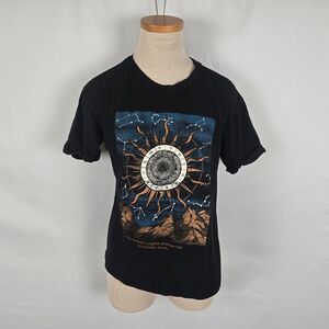 Dirtee Laundry T-Shirt Women's S Black Constellation Nights Brightest Stars